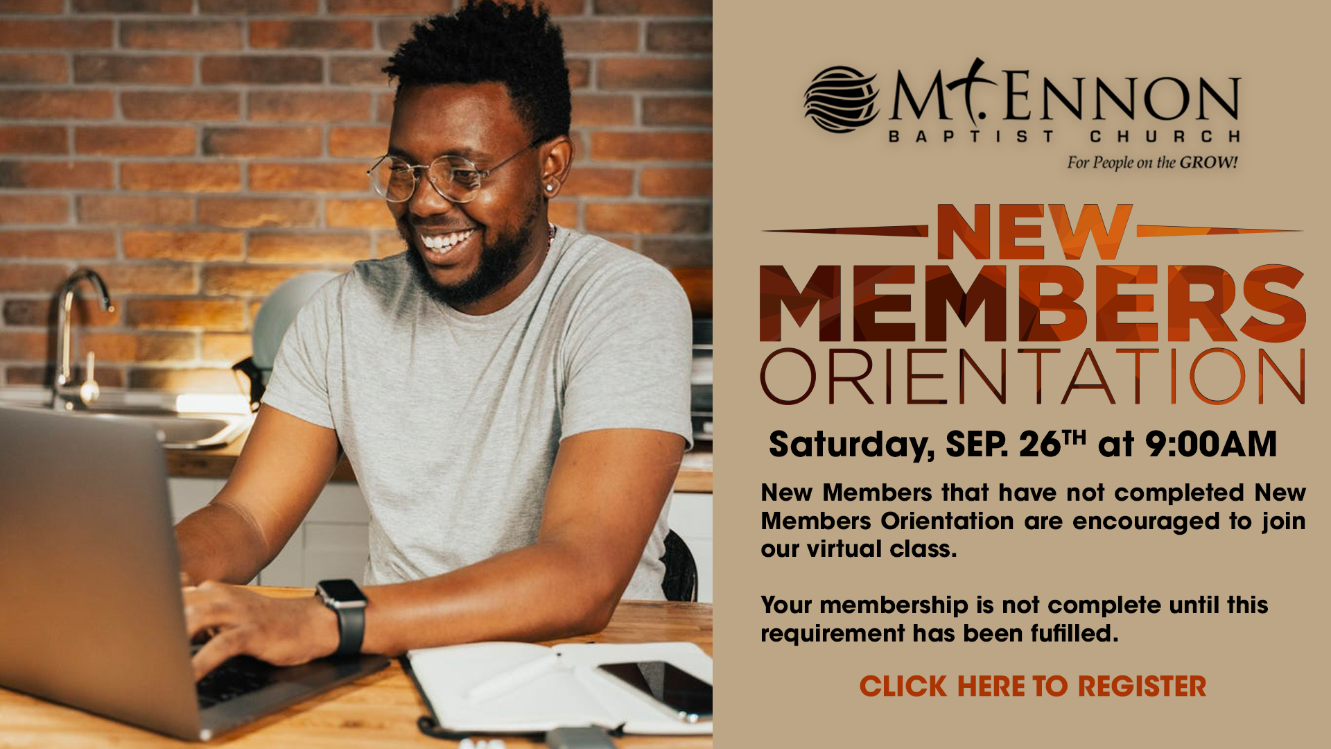 New Members Orientation - September